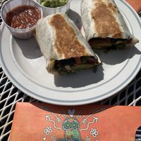 Vegan burrito at The Toasted Owl Cafe - S Mikes Pike St in Flagstaff