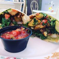Breakfast burrito! at The Toasted Owl Cafe - S Mikes Pike St in Flagstaff