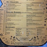 Menu 4/4 at The Toasted Owl Cafe - S Mikes Pike St in Flagstaff