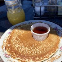 Apple Pie Pancakes  at The Toasted Owl Cafe - S Mikes Pike St in Flagstaff