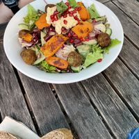 Vegan falafel dish  at Dean & David in Bremen