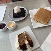 Brownie, carrot cake, cornbreadd  at Garden Cafe of Woodstock in Woodstock