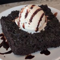 Brownie a la mode at Garden Cafe of Woodstock in Woodstock