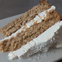 Coconut coconut cake at Garden Cafe of Woodstock in Woodstock