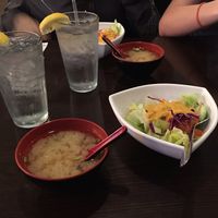 miso soup and citrus salad at Tokyo Japanese Cuisine in Wichita