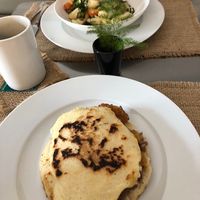 Gnocchi at the top of the photo at Sat Nam in Antigua