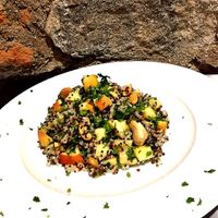 Tricolors quinoa at Sat Nam in Antigua