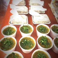  three colors quinoa.  Soup of lentils at Sat Nam in Antigua