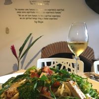 Pasta con vegetales y extra de Tofu at Sat Nam in Antigua