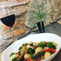 Gnocchi w/Fresh Vegetables Tasty and Healthy at Sat Nam in Antigua