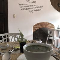 Riquísima sopa de lentejas ! at Sat Nam in Antigua