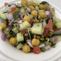 Really yummy sprouted salad  at Chaat House in Bothell