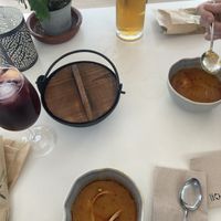 Prawn tom yang kung w/ rice (in the pot) at V-Thos in Javea