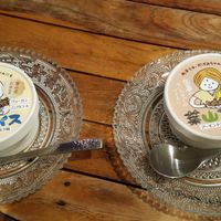 "Hayama Ice" vegan ice cream. Coconut Amazake and Almond Milk Chai at AT MARE in Zushi