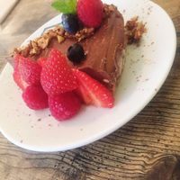 Delicious raw vegan chocolate cheese cake! at The Seaplane Works in Rochester