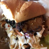 Vegan bbq hoagie at Stanley's Northeast Bar Room in Minneapolis