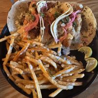Fried Avocado Tacos  at Garage Tacos in Binghamton