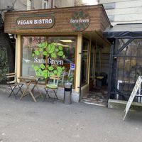 Cool vibes  at Sara Green - Vegan Bistro in Bucharest