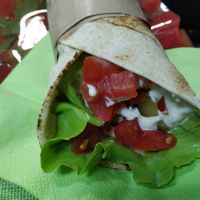 Wrap at Sara Green - Vegan Bistro in Bucharest