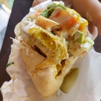 falafels in pita bread  at Falafellicious in Smithfield