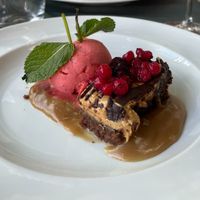 vegan dessert at Lusitania in Alvor