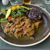 miso seitan steak at Lusitania in Alvor
