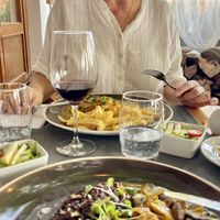 een tevreden vrouw  at Lusitania in Alvor