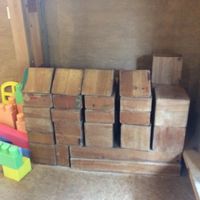 Huge blocks at the playroom. at Shokudo Pace in Kamakura