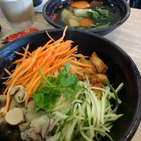 Noodle dish. Before at Greendot - Vivocity in Central Singapore