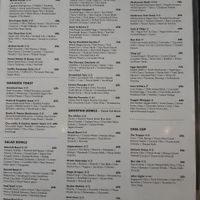 Menu at Cafe Organic in Canggu