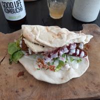 Falafel pocket at Cafe Organic in Canggu