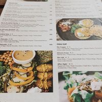 Menu at Cafe Organic in Canggu