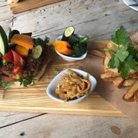 Vegan Burger at In Food Bakery & Deli Restaurant in Jeffreys Bay