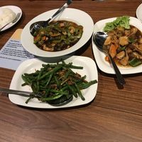 Have option to add brown or white rice. Had dishes zhi char style. Recommend trying their lion mane mushroom dishes!  at Time's Vege 时'素 in West Singapore