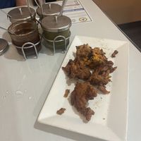 Some of this is missing LOL the plate was full  at Kathmandu in Des Moines