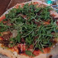 Haggis pizza at Harmonium in Edinburgh