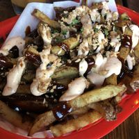 Loaded Vietnamese fries  at Harmonium in Edinburgh