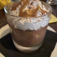 The salted caramel and chocolate mousse  at Harmonium in Edinburgh