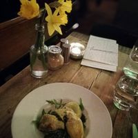 Grilled artichoke starter at Harmonium in Edinburgh