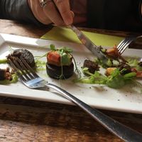 “Scallops and black pudding” at Harmonium in Edinburgh