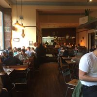 The restaurant  at Harmonium in Edinburgh