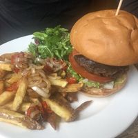 Seitan burger at Harmonium in Edinburgh
