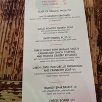 Xmastime set menu at Harmonium in Edinburgh