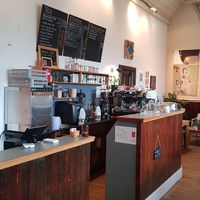 The bar at An Tobar Veggie Cafe in Isle Of Mull