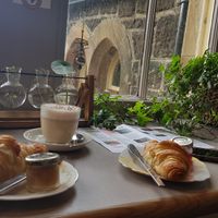 Our view at An Tobar Veggie Cafe in Isle Of Mull
