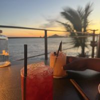 Drinks and views  at Manta at The Cape Hotel in Cabo San Lucas