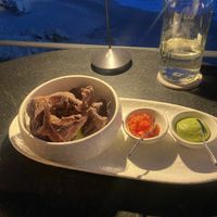 Free chips and salsa appetizerr  at Manta at The Cape Hotel in Cabo San Lucas