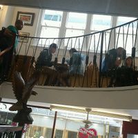 top seating area for about 10 people at New York Deli in Cardiff