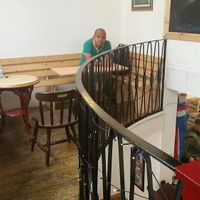 top seating area at New York Deli in Cardiff