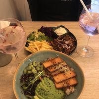 Budha bowl and gyros at Happy Bean in Prague